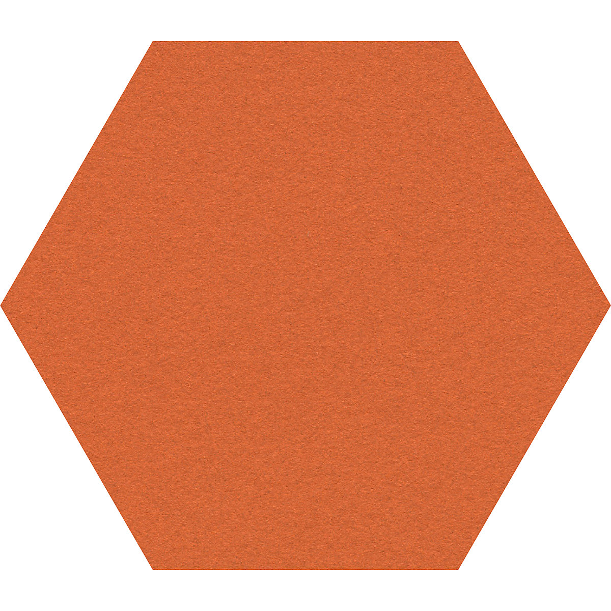 Quadro de pinos com design hexagonal – Chameleon, cortiça, LxA 600 x 600 mm, laranja-25