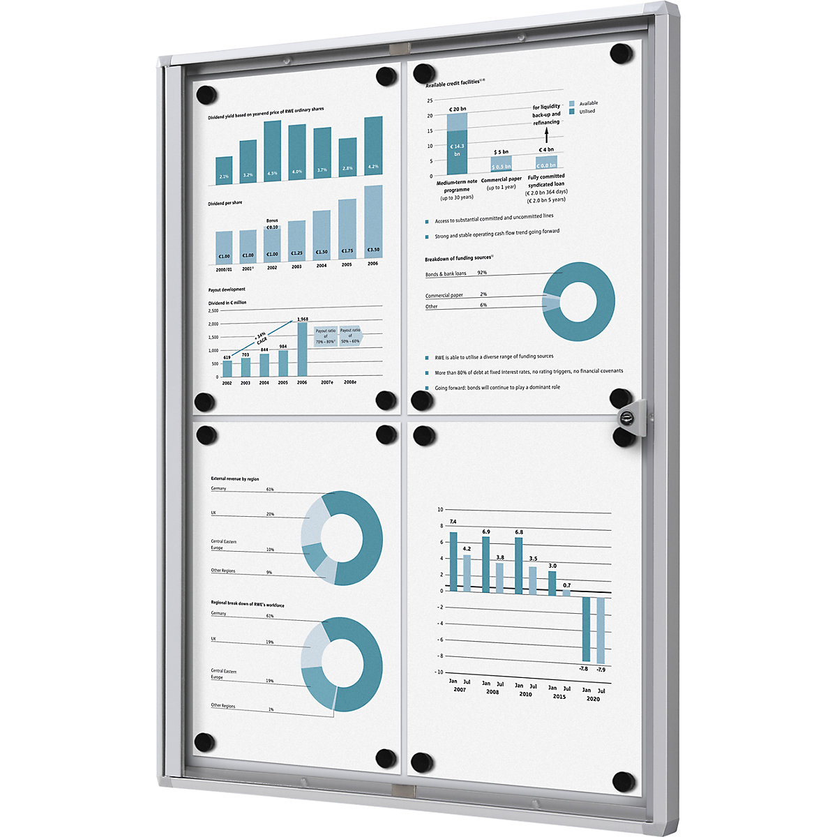 Vitrine para interiores – eurokraft basic (Imagem do produto 2)-1