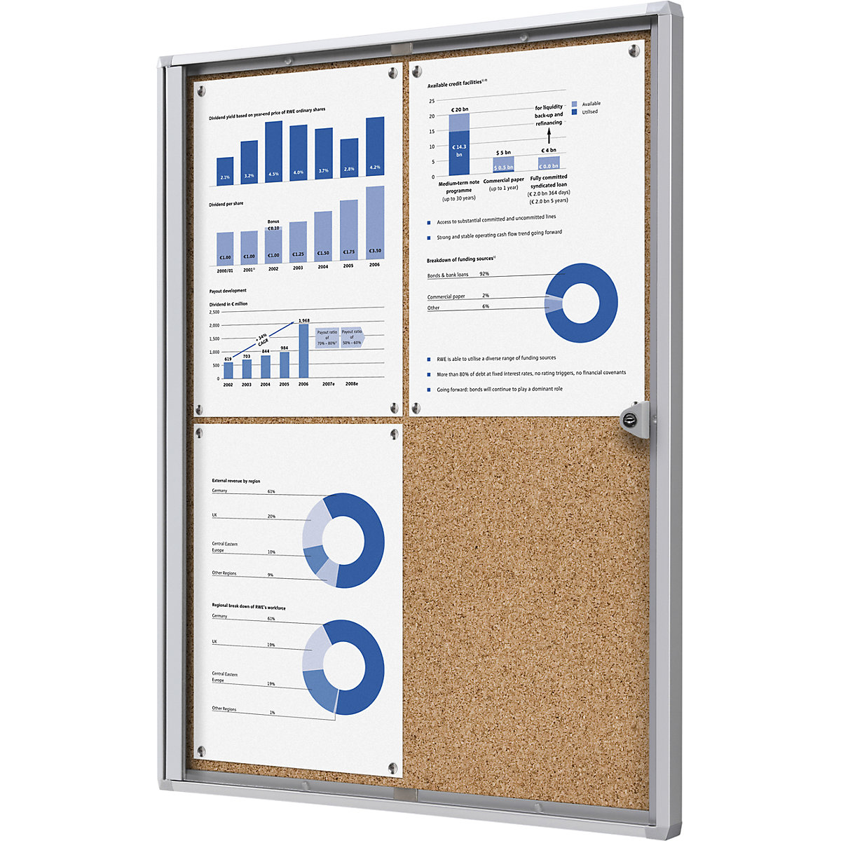 Vitrine para interiores – eurokraft basic (Imagem do produto 2)-1