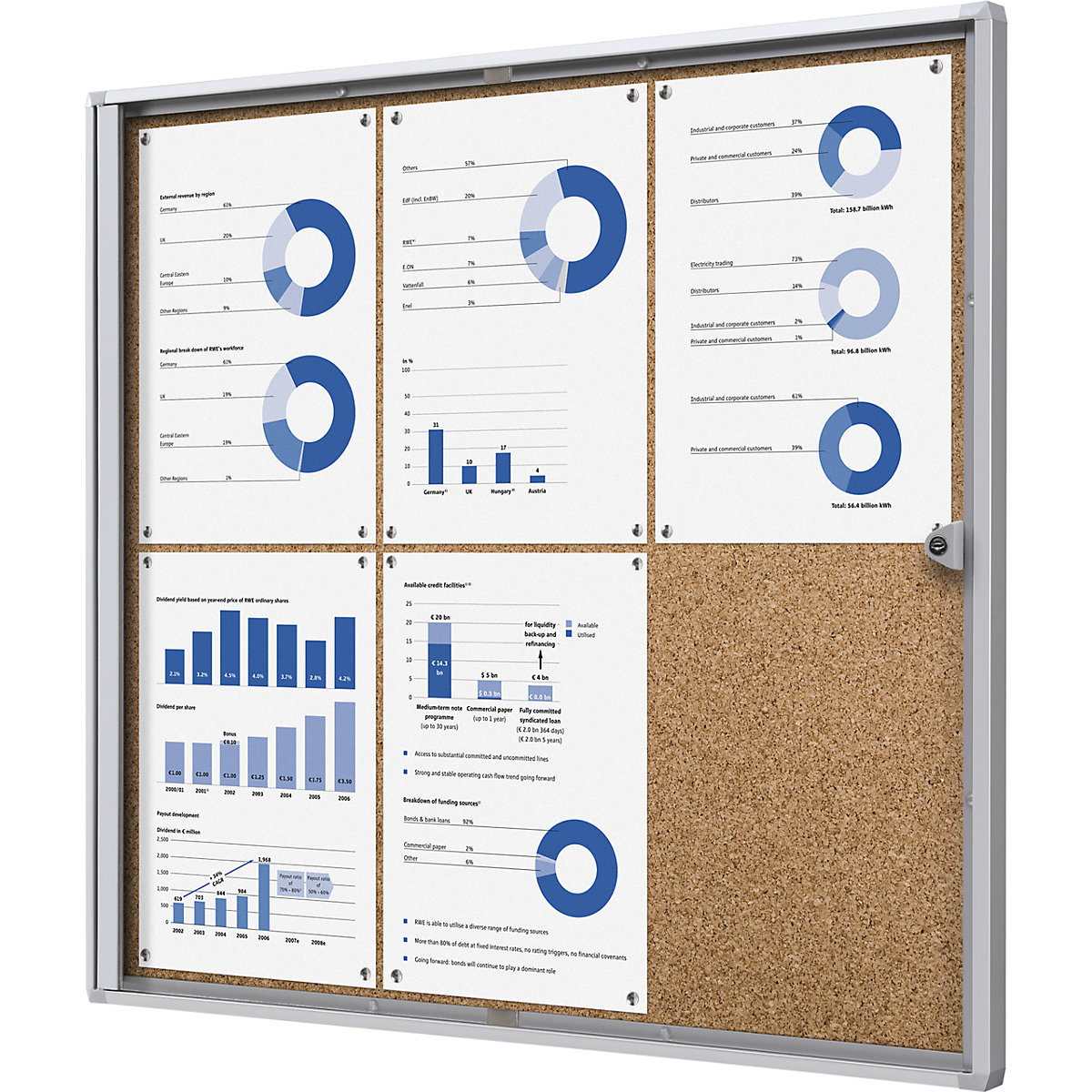 Vitrine para interiores – eurokraft basic (Imagem do produto 3)-2