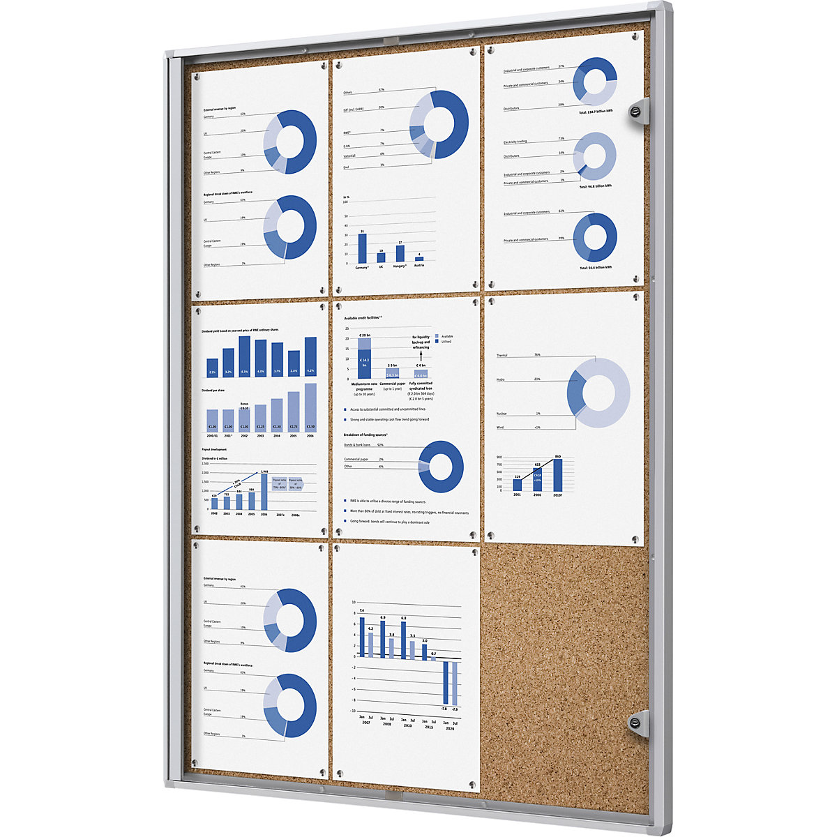 Vitrine para interiores – eurokraft basic (Imagem do produto 2)-1