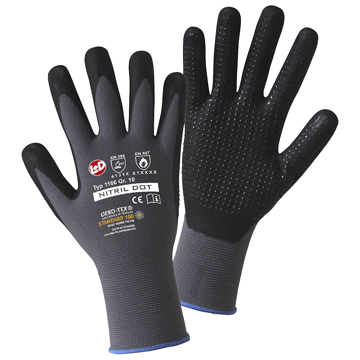 Feinstrickhandschuhe NITRIL DOT Leipold+Döhle