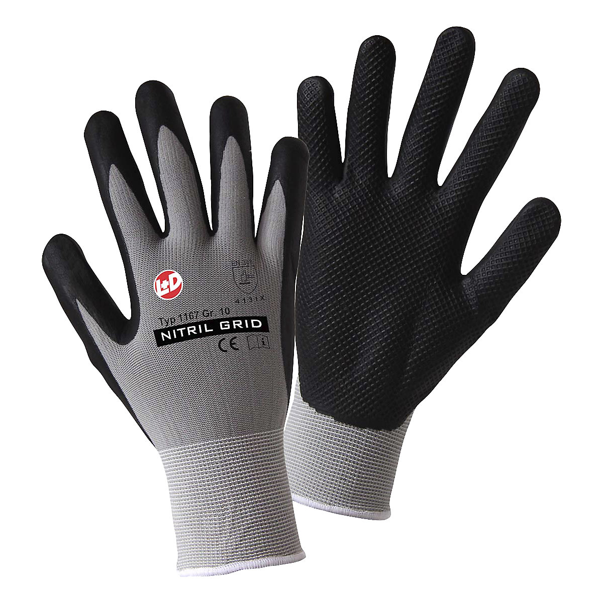 Handschuhe NITRIL GRID Leipold+Döhle