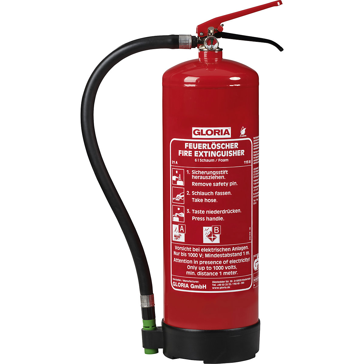Dauerdruck-Schaumfeuerlöscher SD 6 E GLORIA