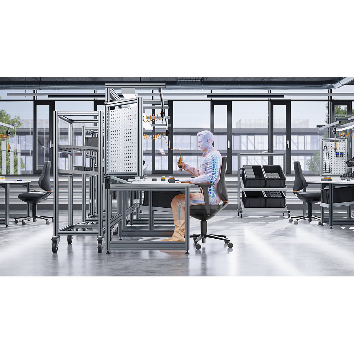 Arbeitsdrehstuhl TEXON Labor+Produktion bimos (Produktabbildung 7)-6