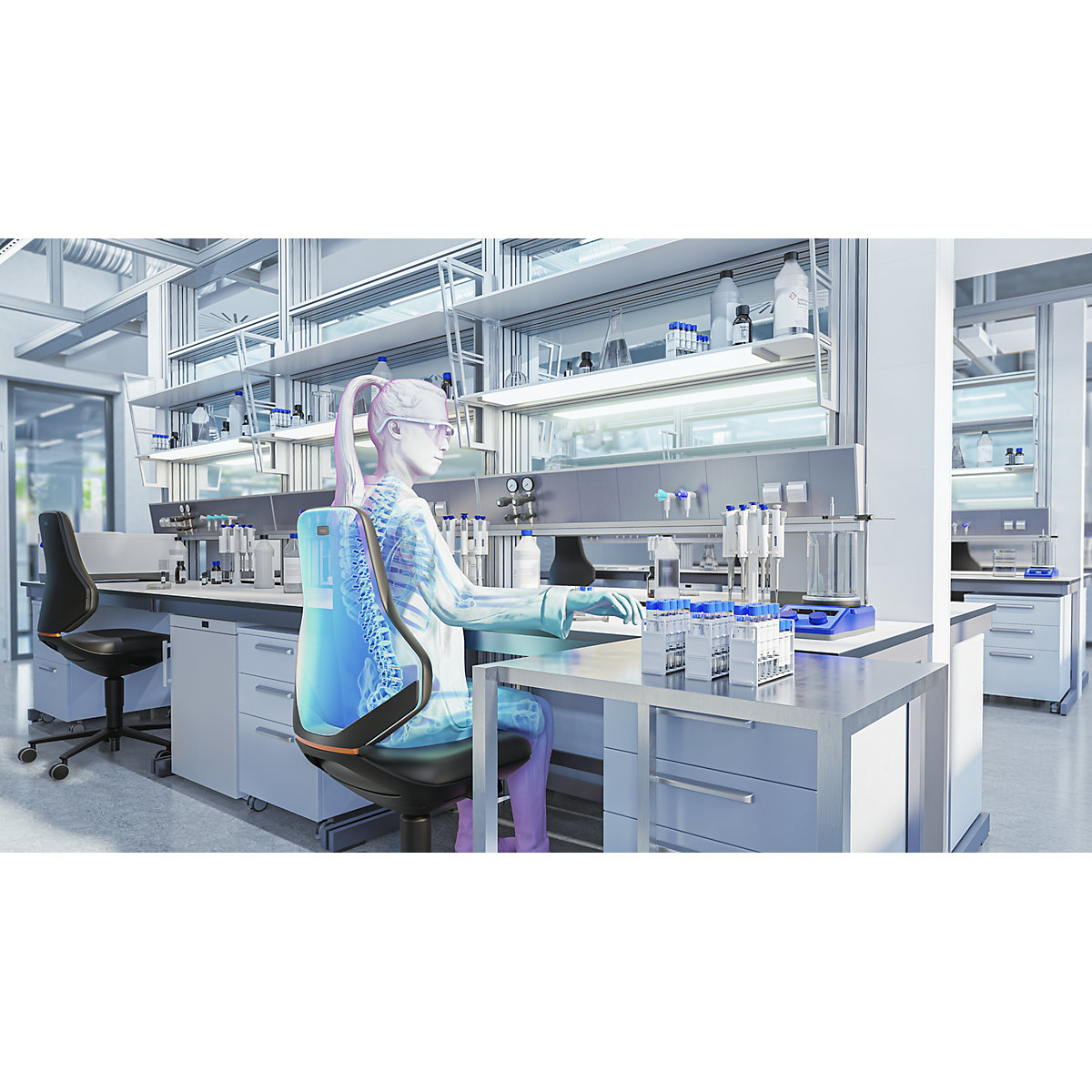 Arbeitsdrehstuhl TEXON Labor+Produktion bimos (Produktabbildung 9)-8