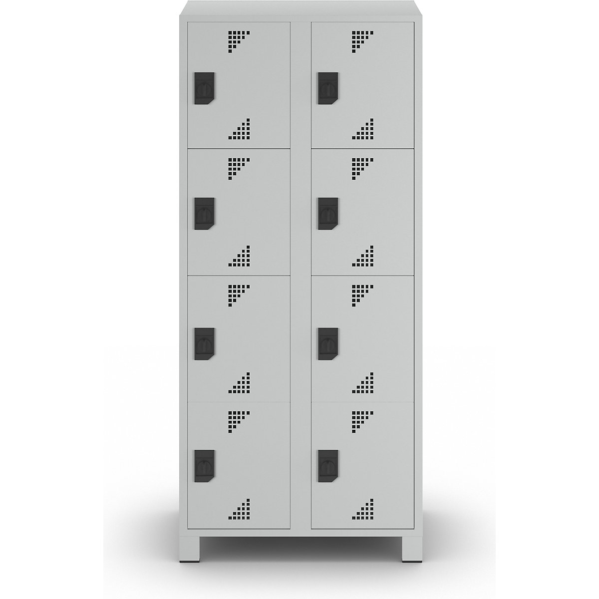 Armário de cacifos com 4 compartimentos Bremen – eurokraft pro (Imagem do produto 2)-1