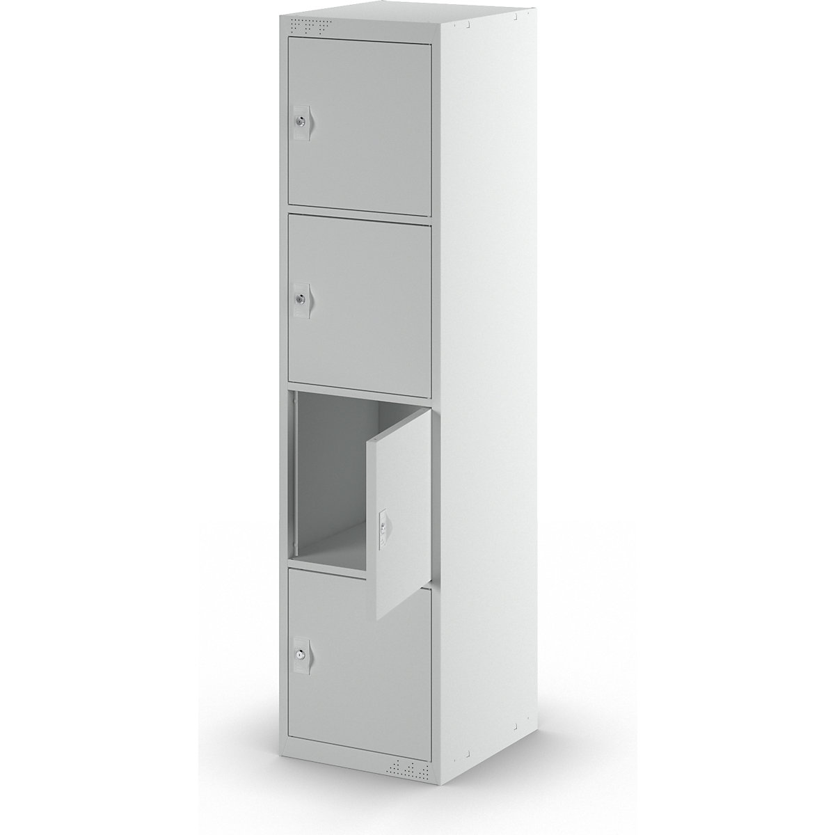 Armário de cacifos com 4 compartimentos Venlo – eurokraft basic (Imagem do produto 4)-3