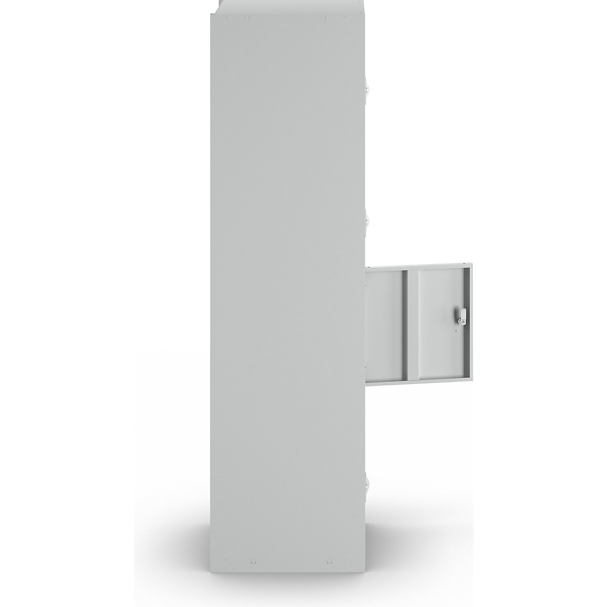 Armário de cacifos com 4 compartimentos Venlo – eurokraft basic (Imagem do produto 2)-1