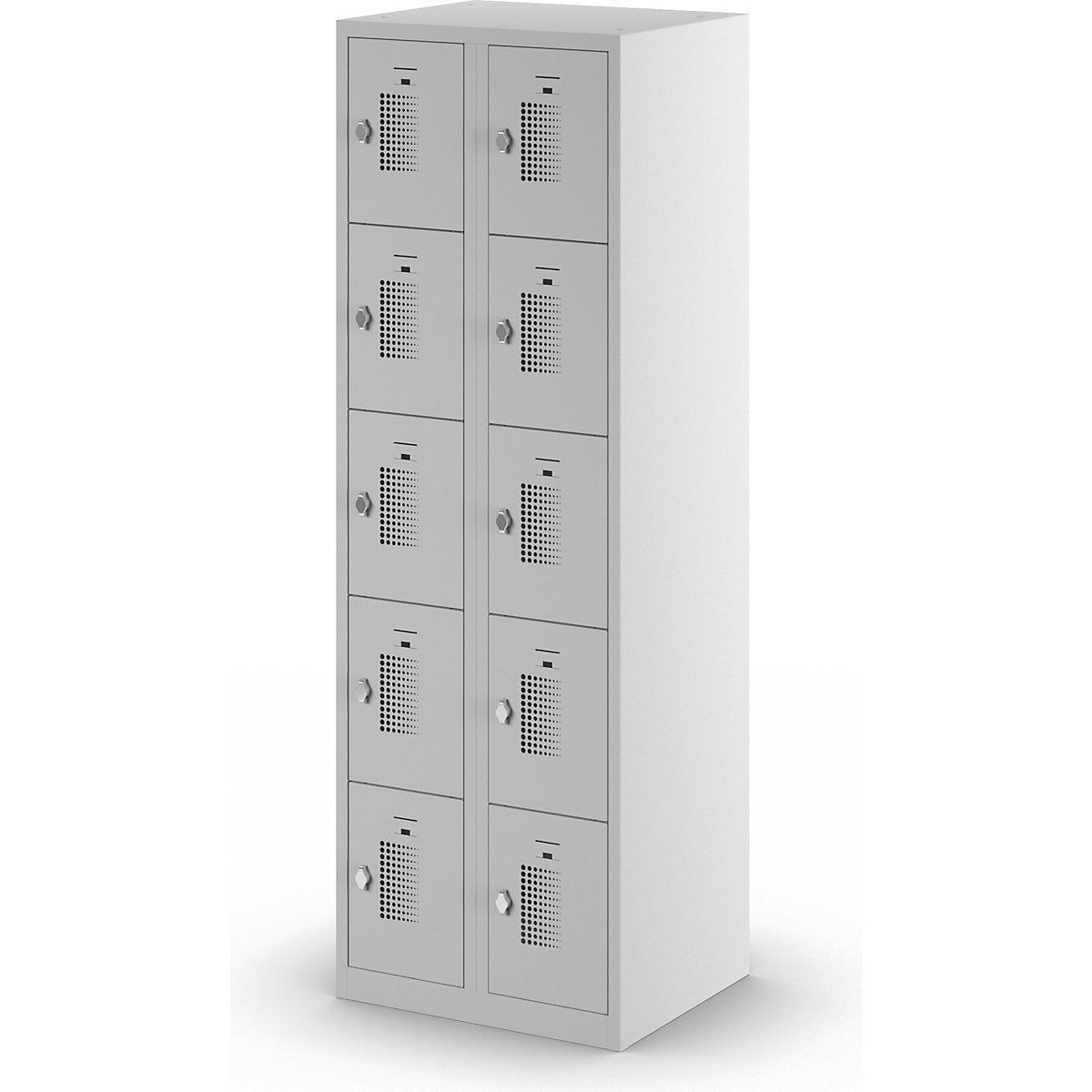 Armário de cacifos com 5 compartimentos Amsterdam – eurokraft basic (Imagem do produto 4)-3