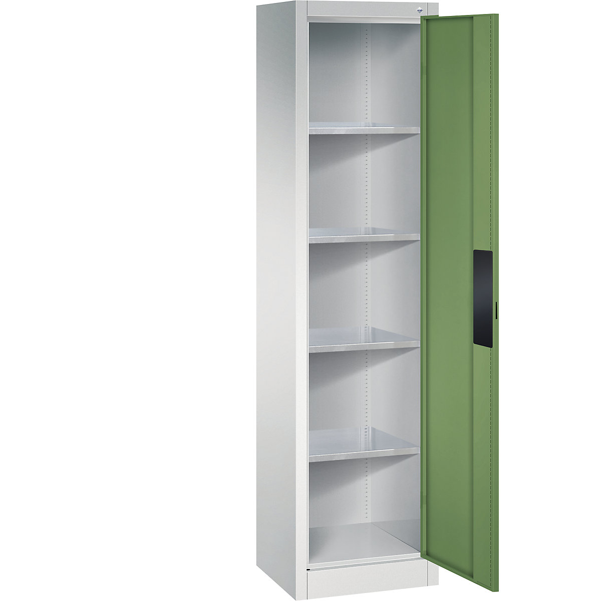 Armário de oficina para cargas pesadas – C+P, largura 502 mm, profundidade 400 mm, porta em verde reseda-7