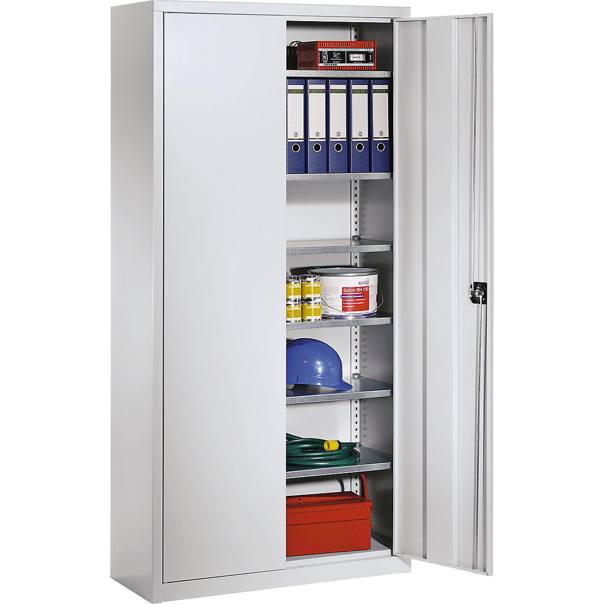 Armário de portas de batente em chapa de aço – eurokraft pro (Imagem do produto 8)-7