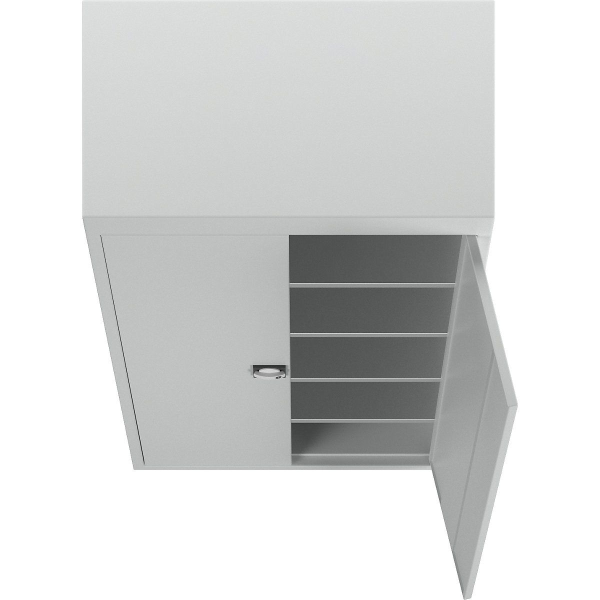 Armário de portas de batente em chapa de aço – eurokraft pro (Imagem do produto 2)-1