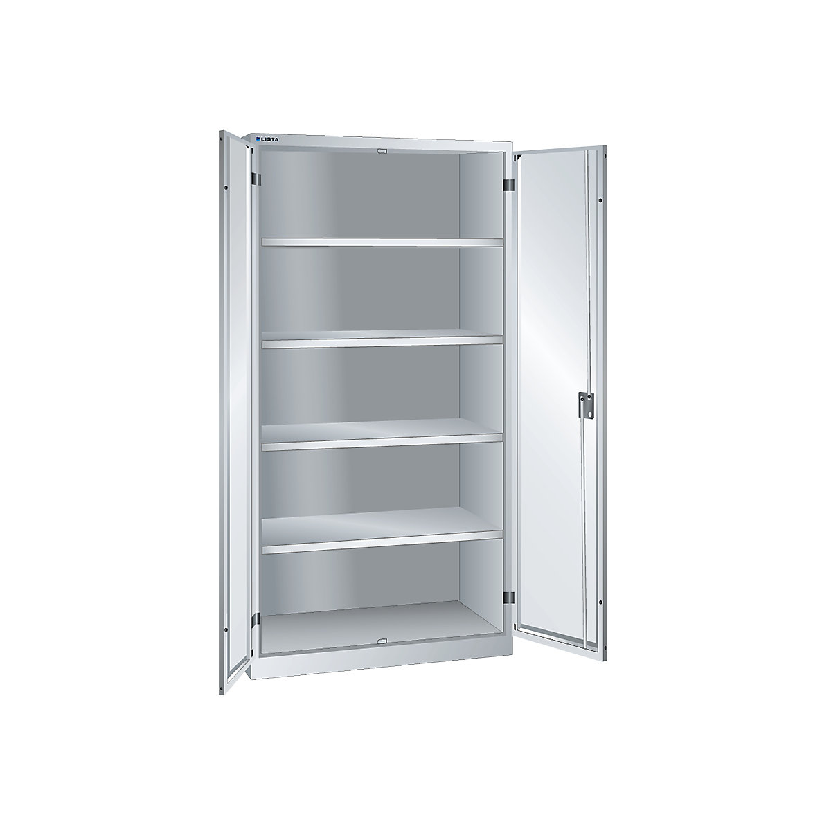 Armário de portas de batentes, AxLxP 1950 x 1000 x 580 mm – LISTA (Imagem do produto 5)-4