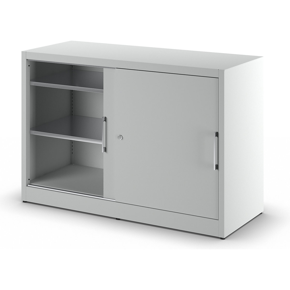Armário de portas de correr, altura 1000 mm – eurokraft pro (Imagem do produto 2)-1