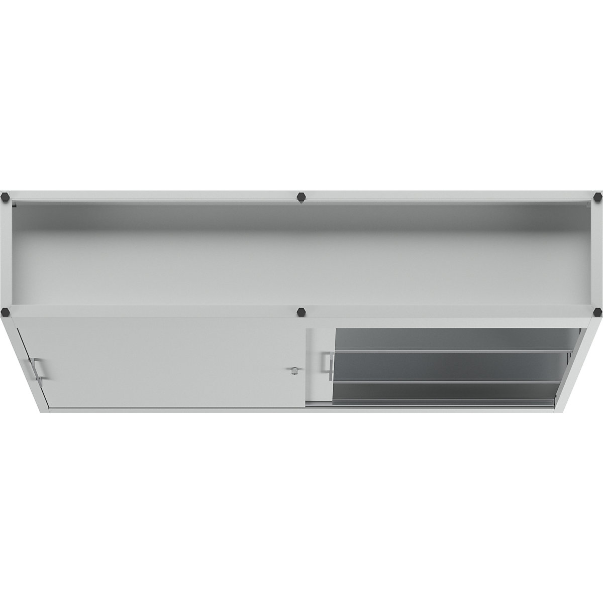 Armário de portas de correr, altura 1000 mm – eurokraft pro (Imagem do produto 6)-5
