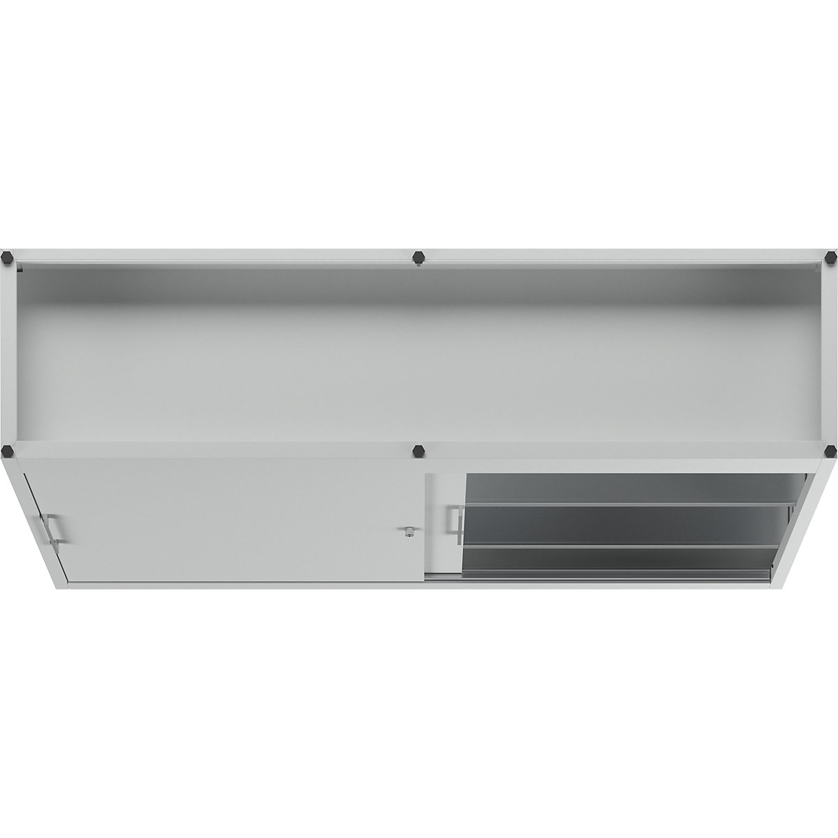 Armário de portas de correr, altura 1000 mm – eurokraft pro (Imagem do produto 5)-4
