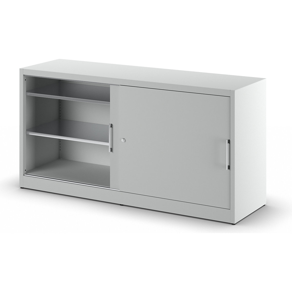 Armário de portas de correr, altura 1000 mm – eurokraft pro (Imagem do produto 2)-1