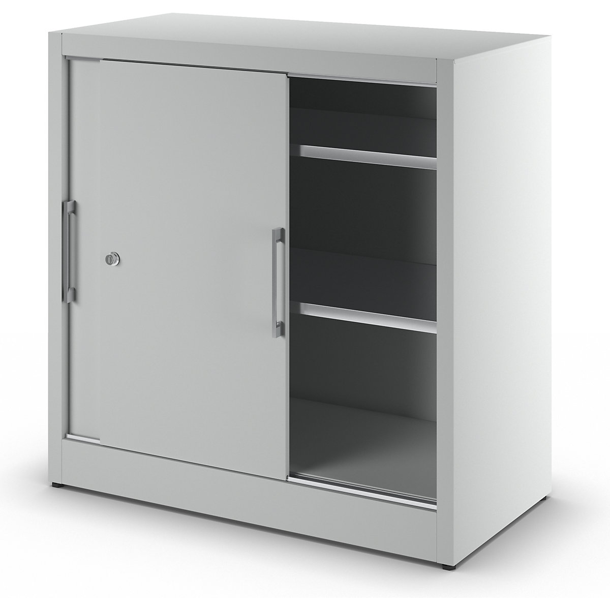 Armário de portas de correr, altura 1000 mm – eurokraft pro (Imagem do produto 2)-1