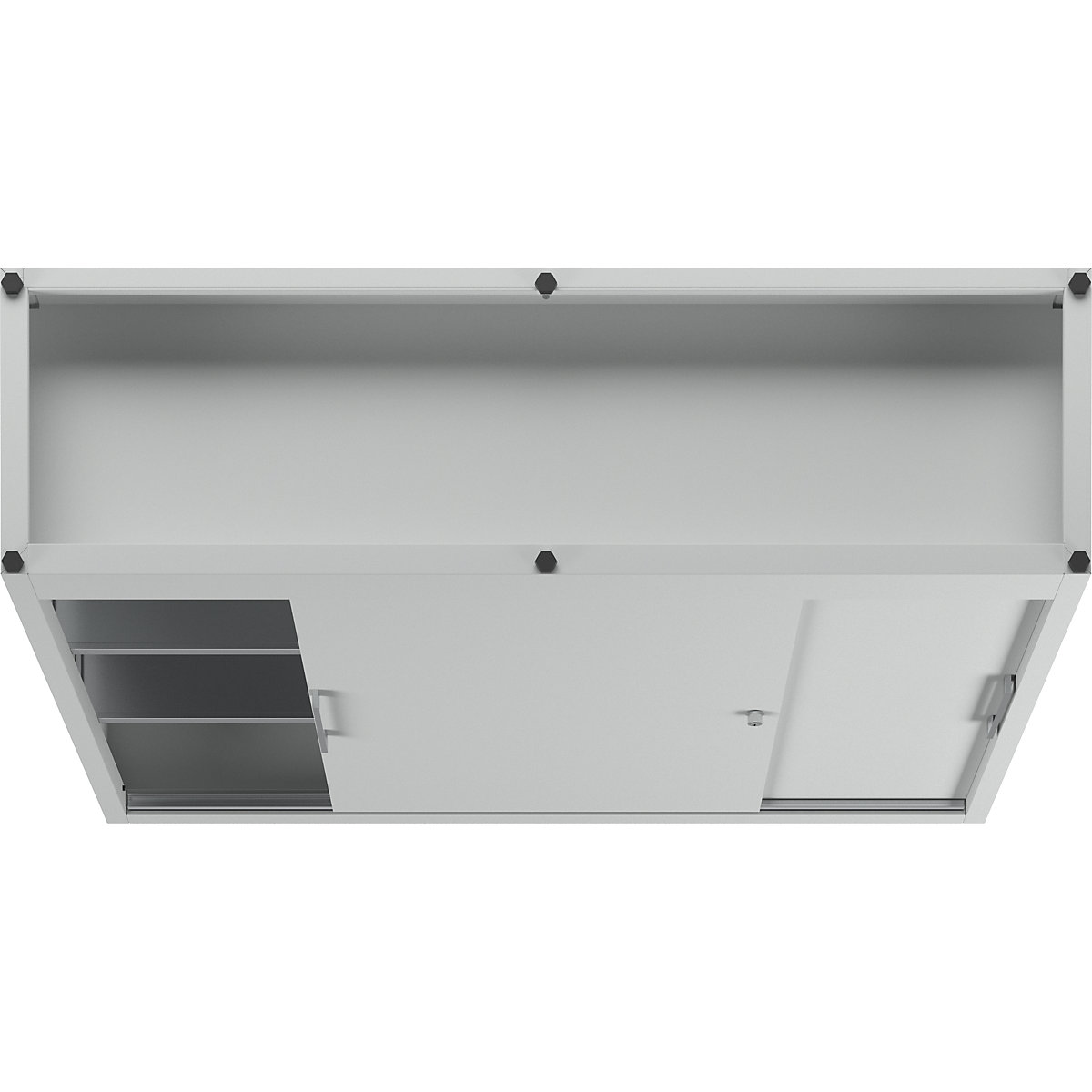 Armário de portas de correr, altura 1200 mm – eurokraft pro (Imagem do produto 3)-2
