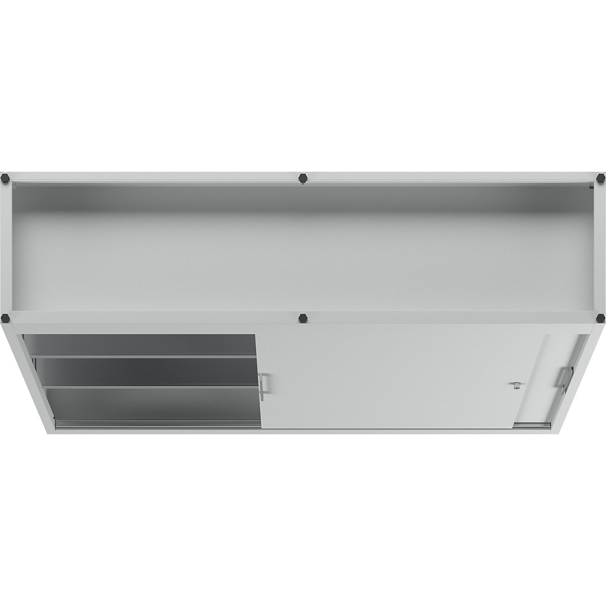 Armário de portas de correr, altura 1200 mm – eurokraft pro (Imagem do produto 6)-5