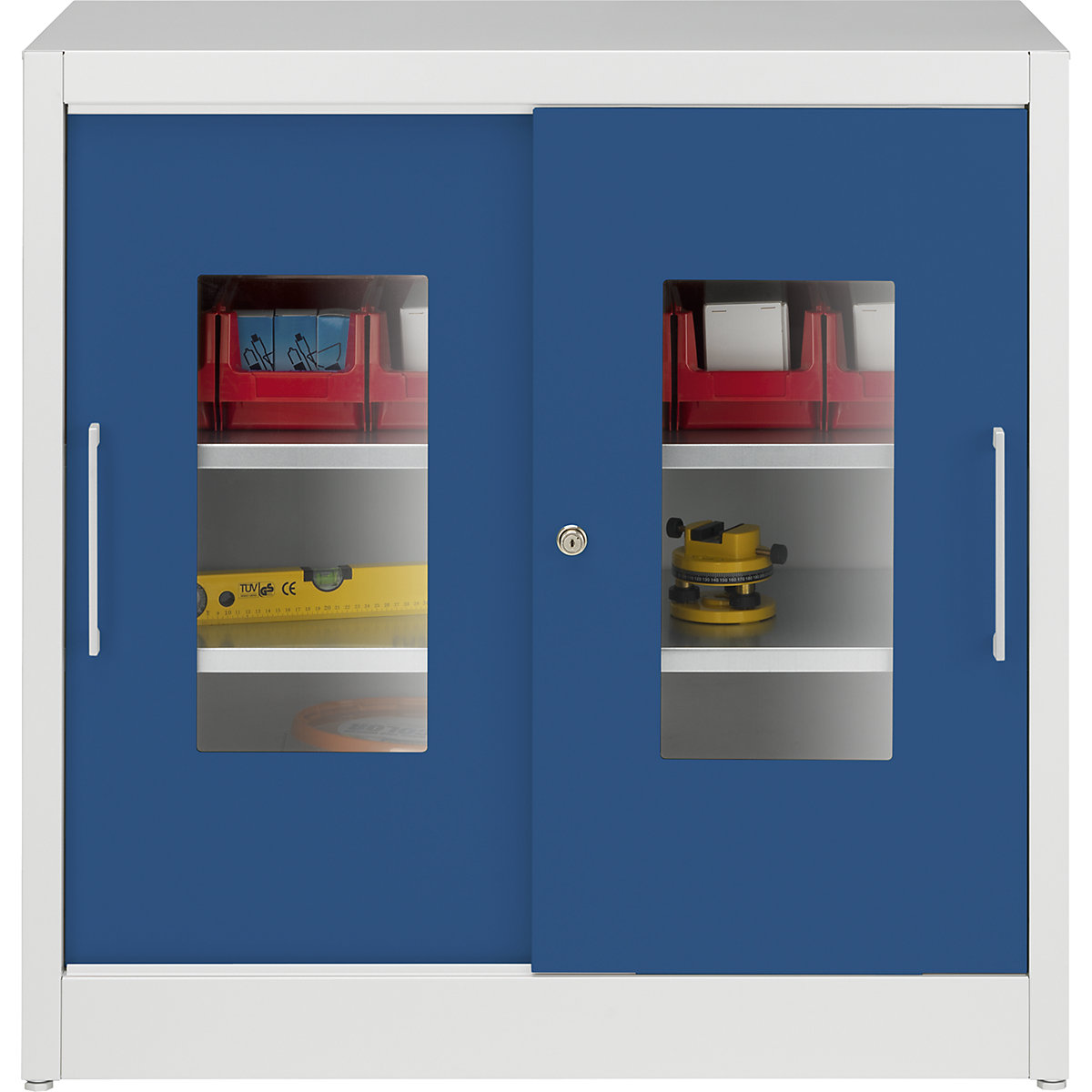 Armário de portas de correr com janela de visualização – mauser (Imagem do produto 2)-1