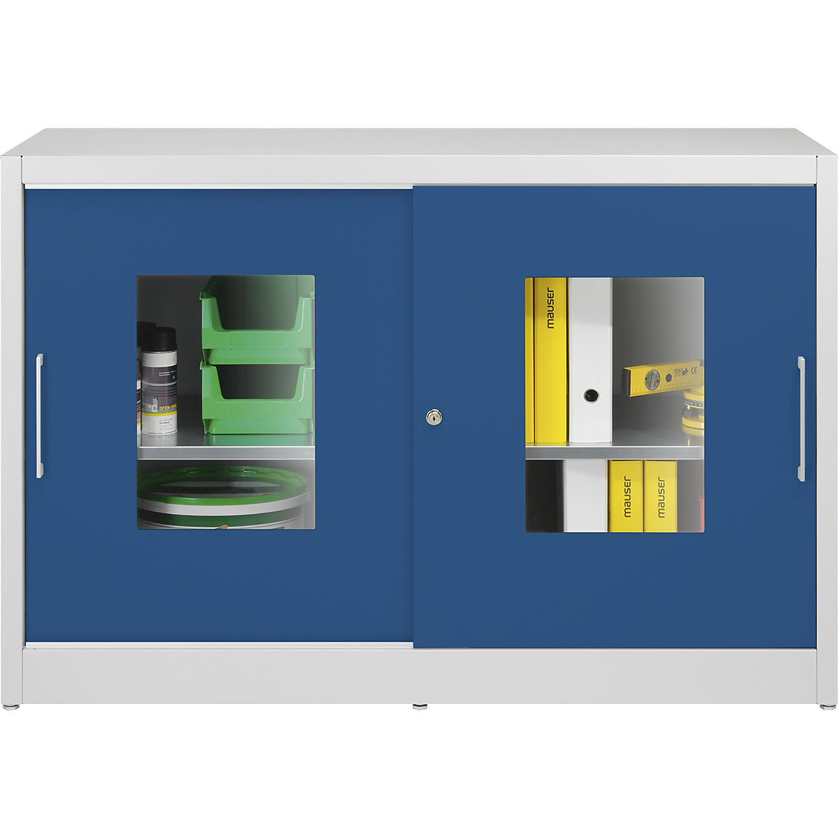 Armário de portas de correr com janela de visualização – mauser (Imagem do produto 5)-4