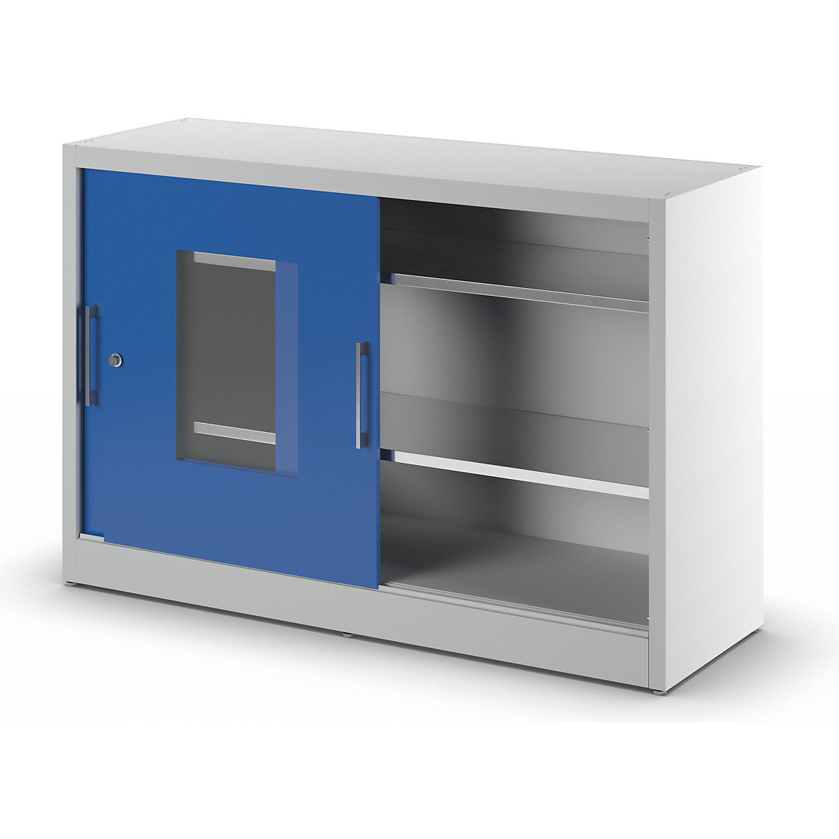 Armário de portas de correr com janela de visualização – mauser (Imagem do produto 4)-3