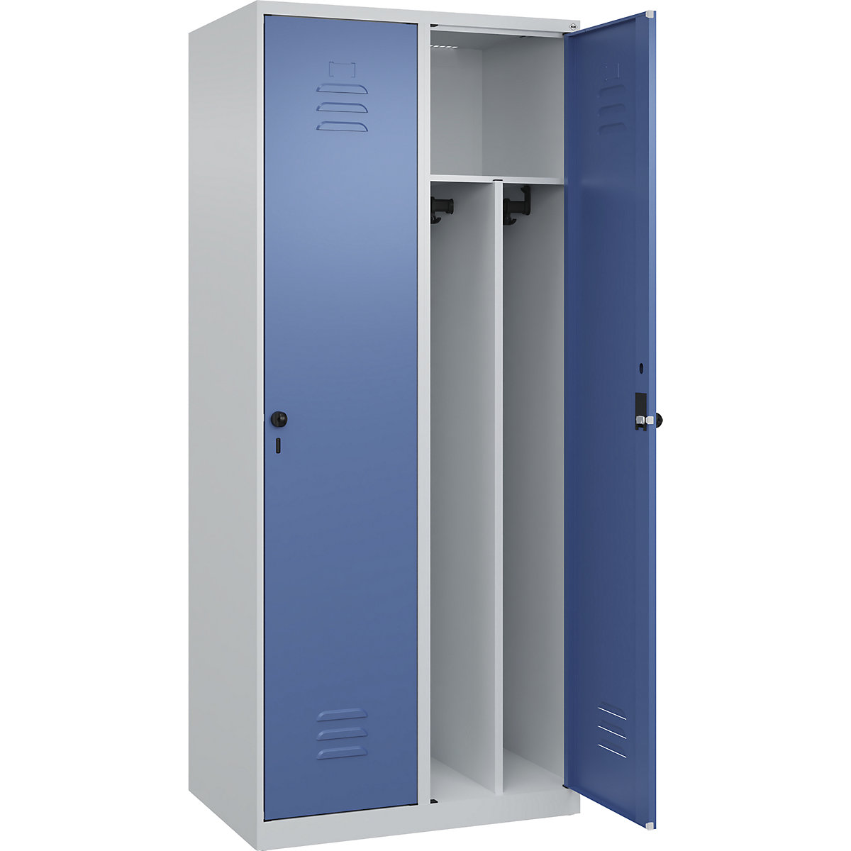 Cacifo com separação de roupa suja/limpa Classic PLUS, estreito – C+P (Imagem do produto 2)-1
