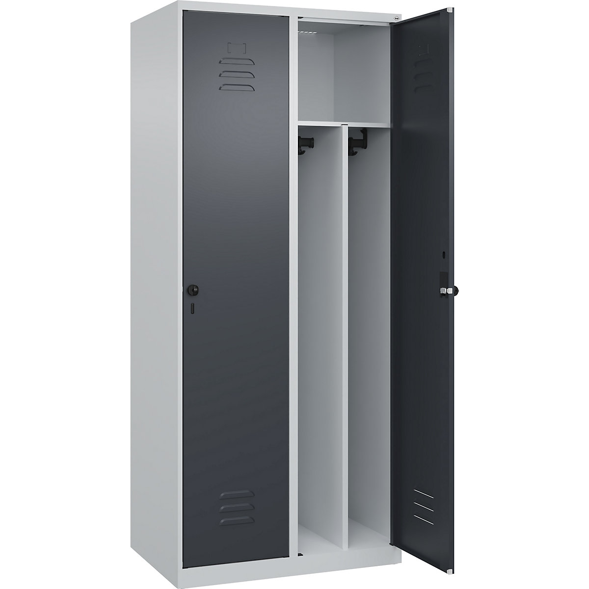 Cacifo com separação de roupa suja/limpa Classic PLUS, estreito – C+P (Imagem do produto 3)-2