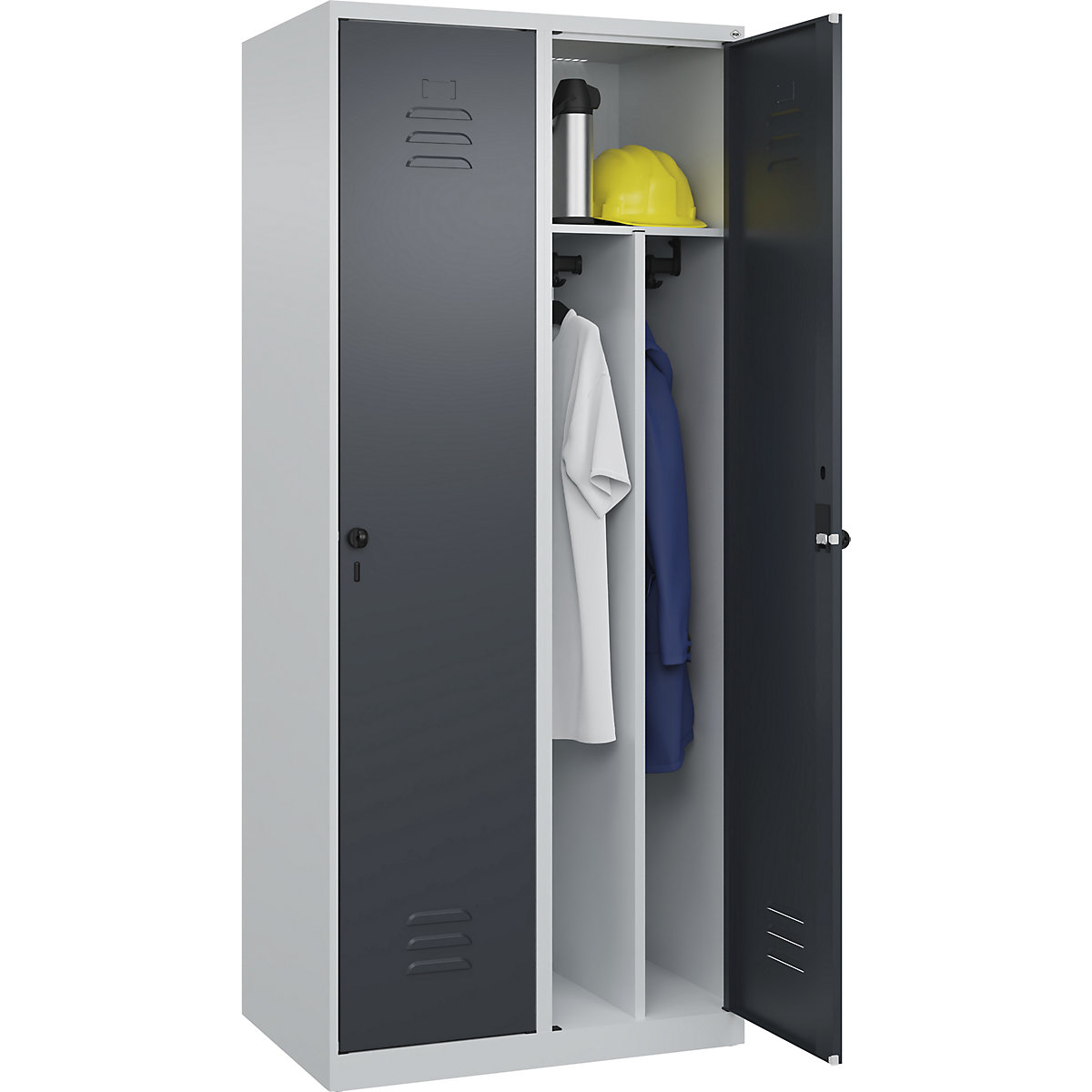 Cacifo com separação de roupa suja/limpa Classic PLUS, estreito – C+P