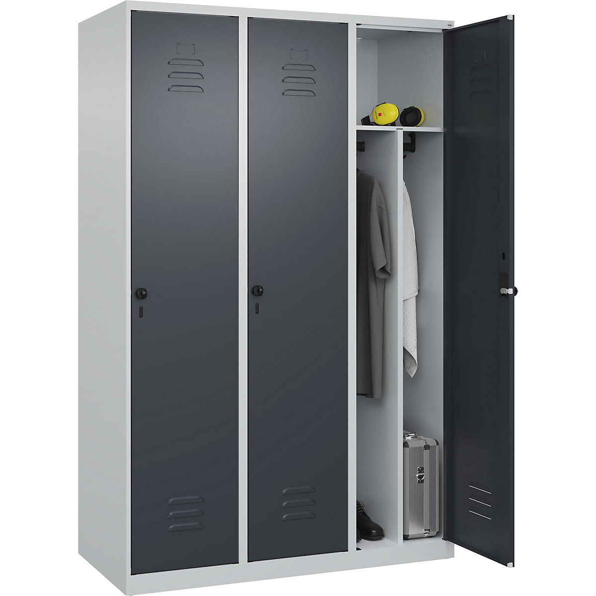 Cacifo com separação de roupa suja/limpa Classic PLUS, estreito – C+P