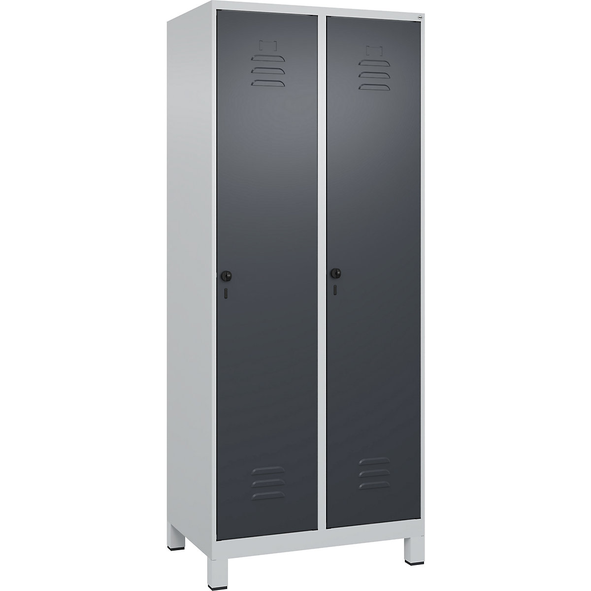 Cacifo com separação de roupa suja/limpa Classic PLUS, estreito – C+P (Imagem do produto 2)-1