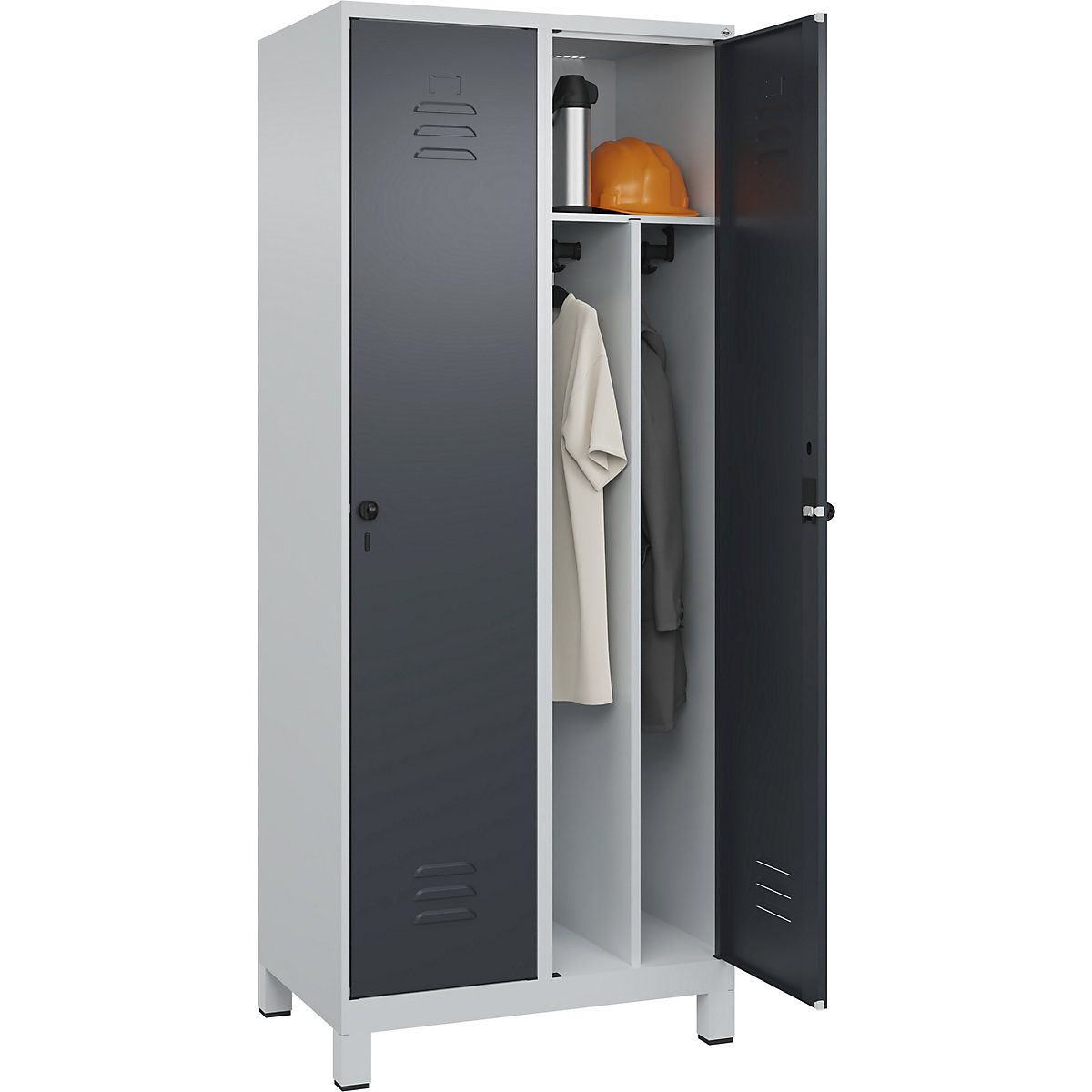 Cacifo com separação de roupa suja/limpa Classic PLUS, estreito – C+P