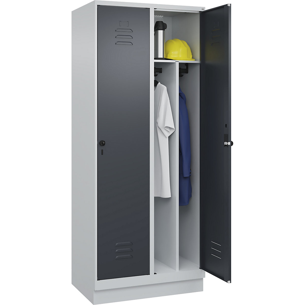 Cacifo com separação de roupa suja/limpa Classic PLUS, estreito – C+P