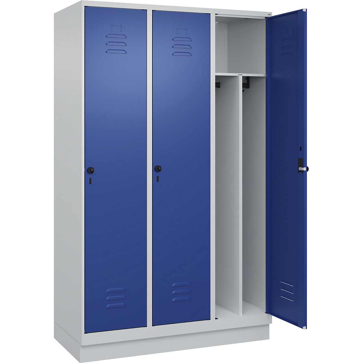 Cacifo com separação de roupa suja/limpa Classic PLUS, estreito – C+P (Imagem do produto 3)-2