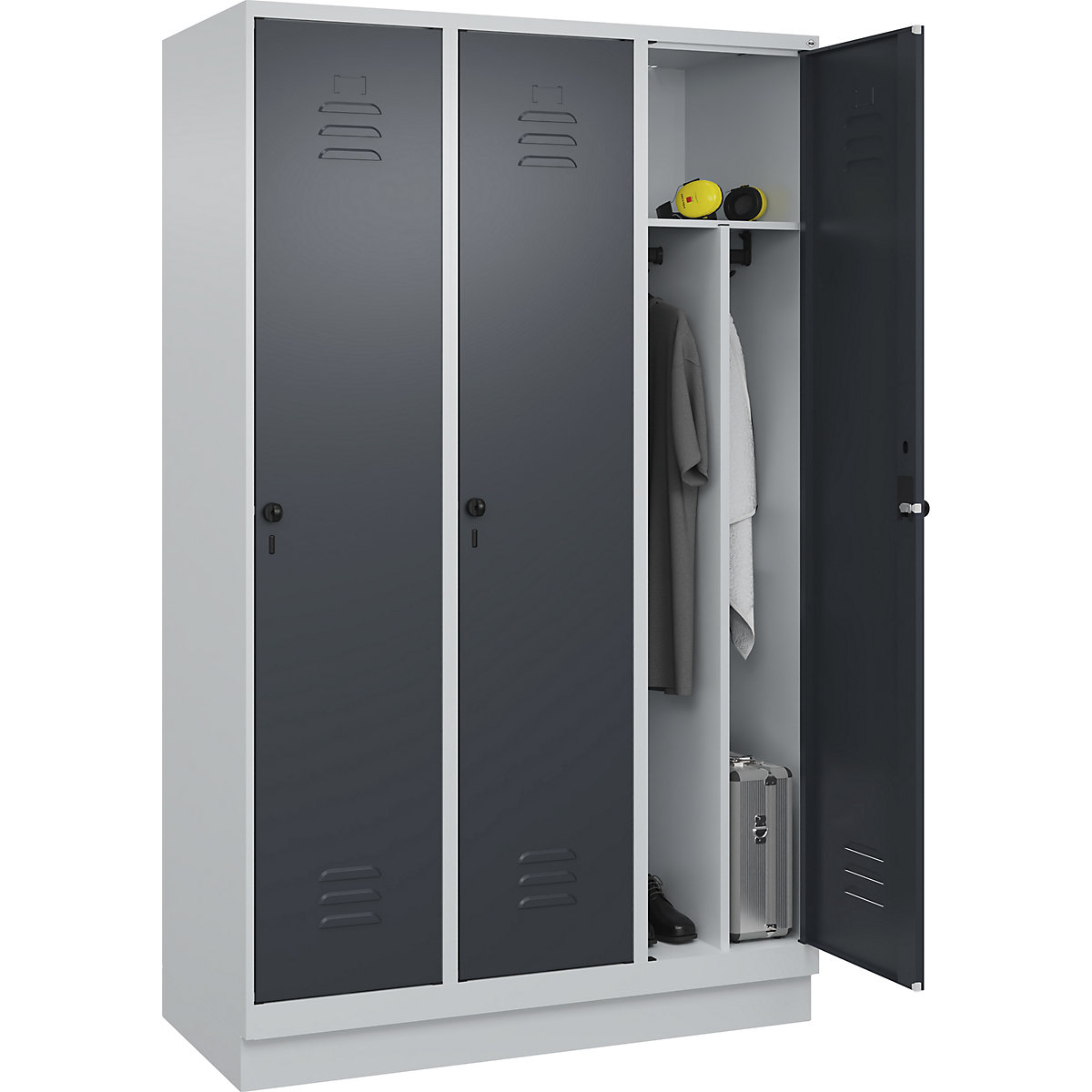 Cacifo com separação de roupa suja/limpa Classic PLUS, estreito – C+P