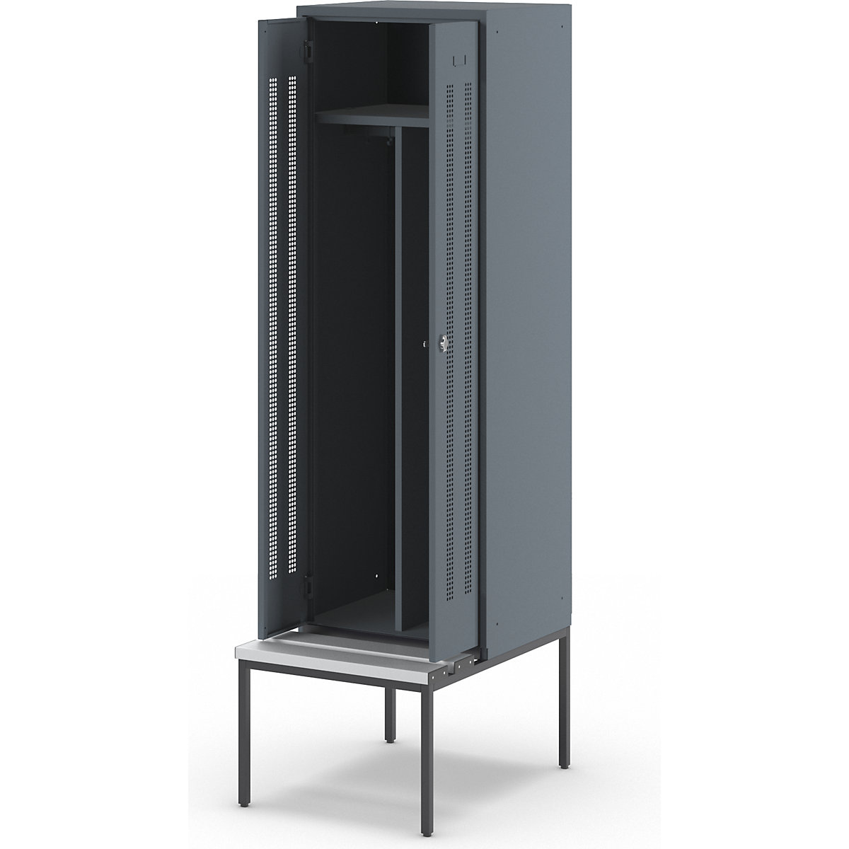 Cacifo com separação de roupa suja/limpa Berlin 1 com banco – Wolf (Imagem do produto 8)-7