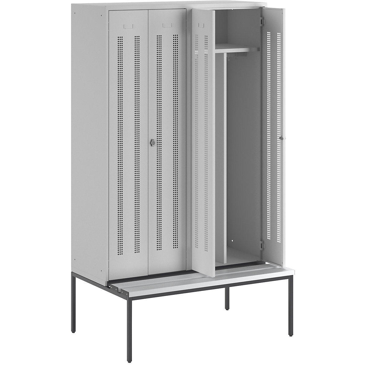 Cacifo com separação de roupa suja/limpa Berlin 1 com banco – Wolf