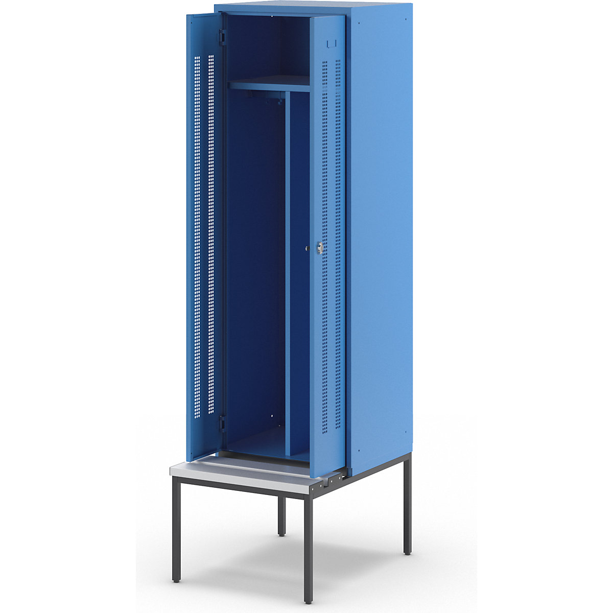 Cacifo com separação de roupa suja/limpa Berlin 1 com banco – Wolf (Imagem do produto 8)-7