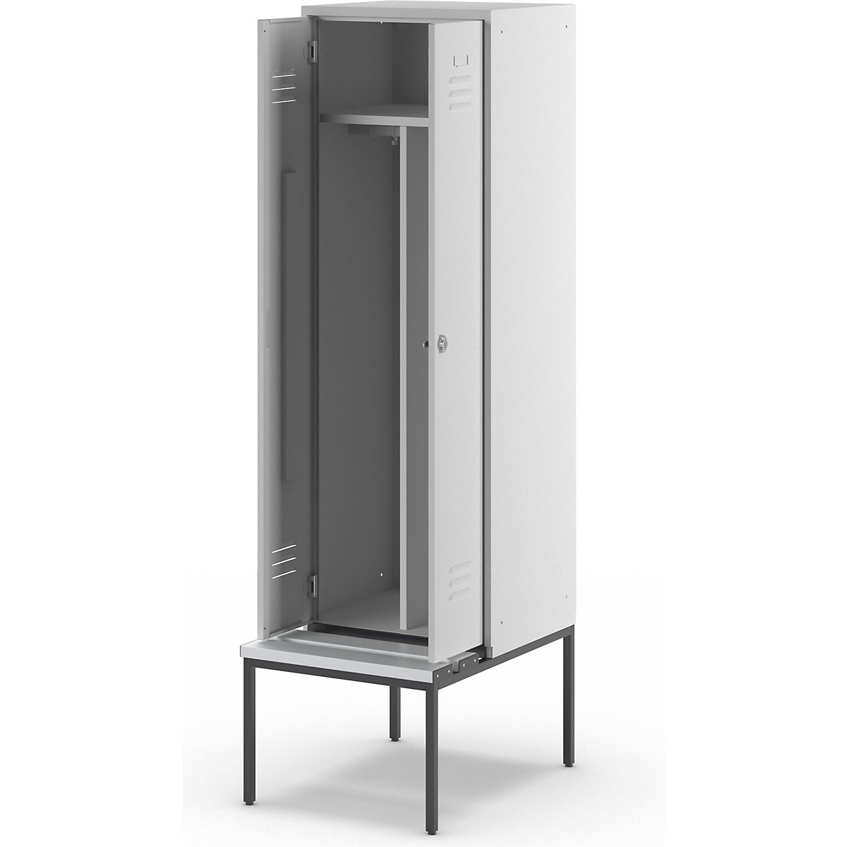 Cacifo com separação de roupa suja/limpa Berlin 2 com banco – Wolf (Imagem do produto 8)-7