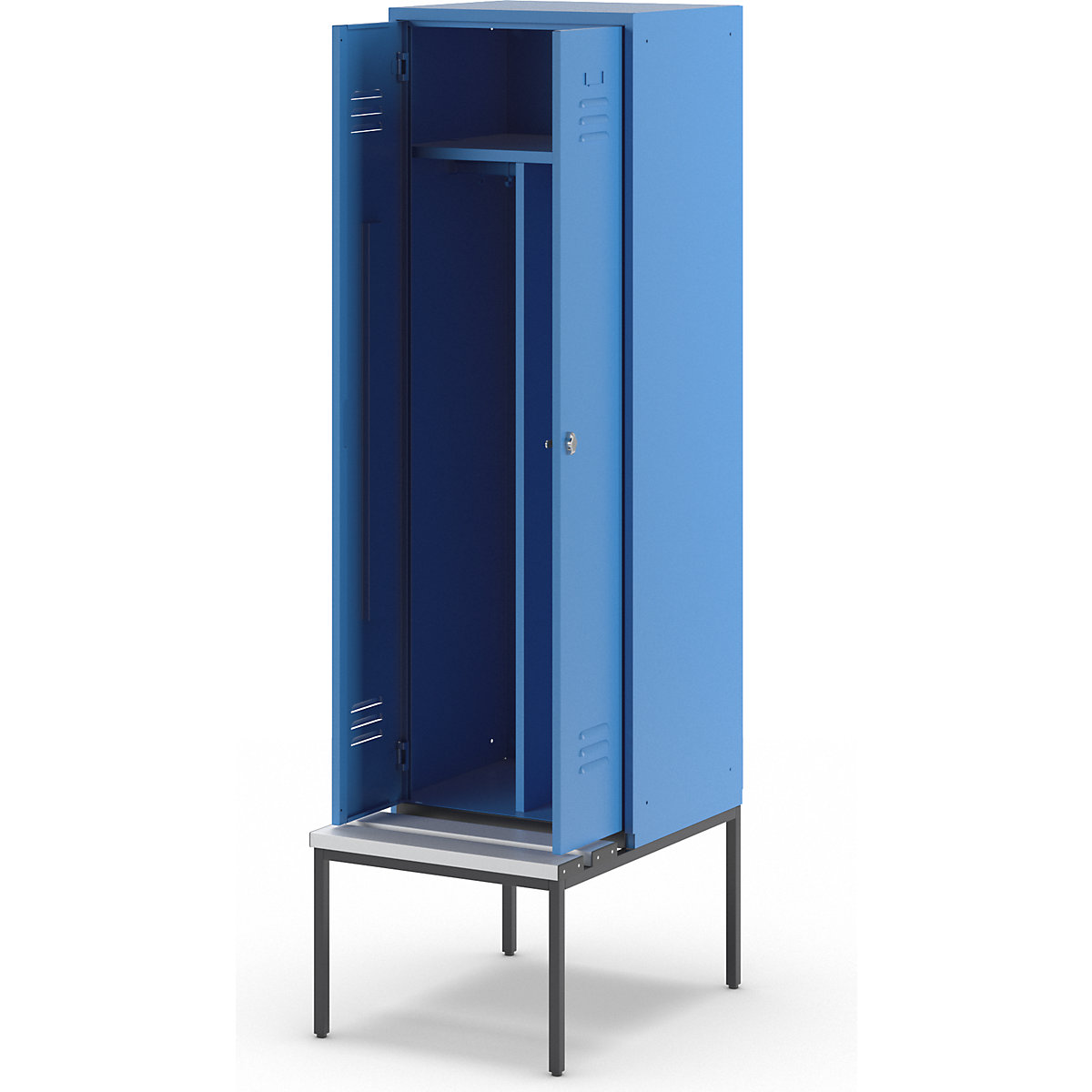 Cacifo com separação de roupa suja/limpa Berlin 2 com banco – Wolf (Imagem do produto 8)-7