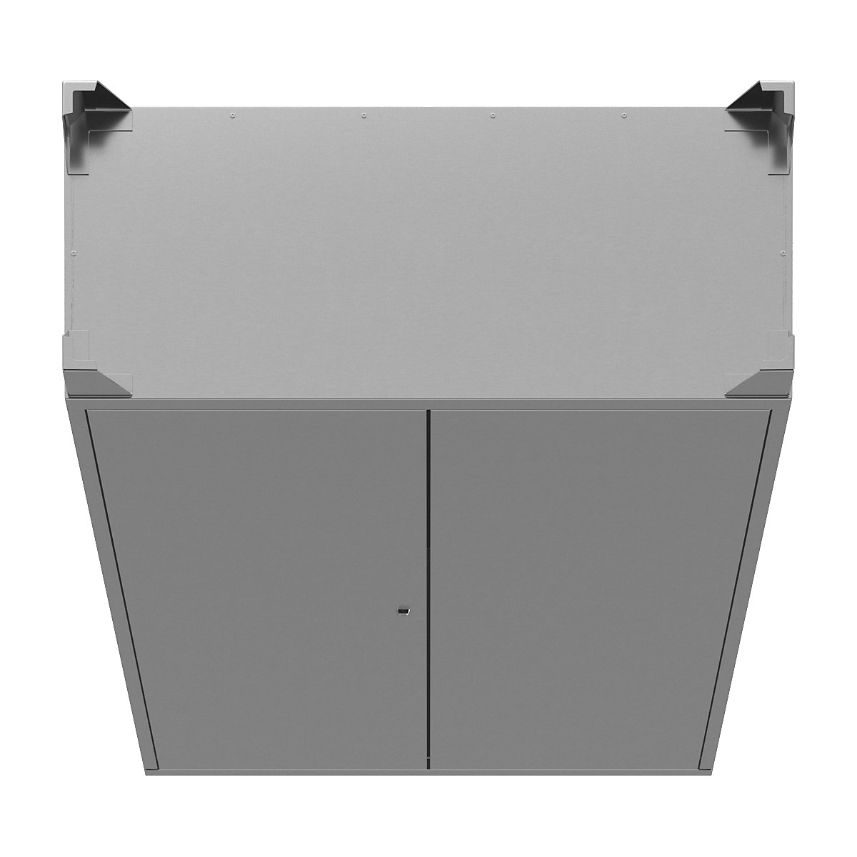 Armário de portas de batente em aço inoxidável com pés (Imagem do produto 9)-8