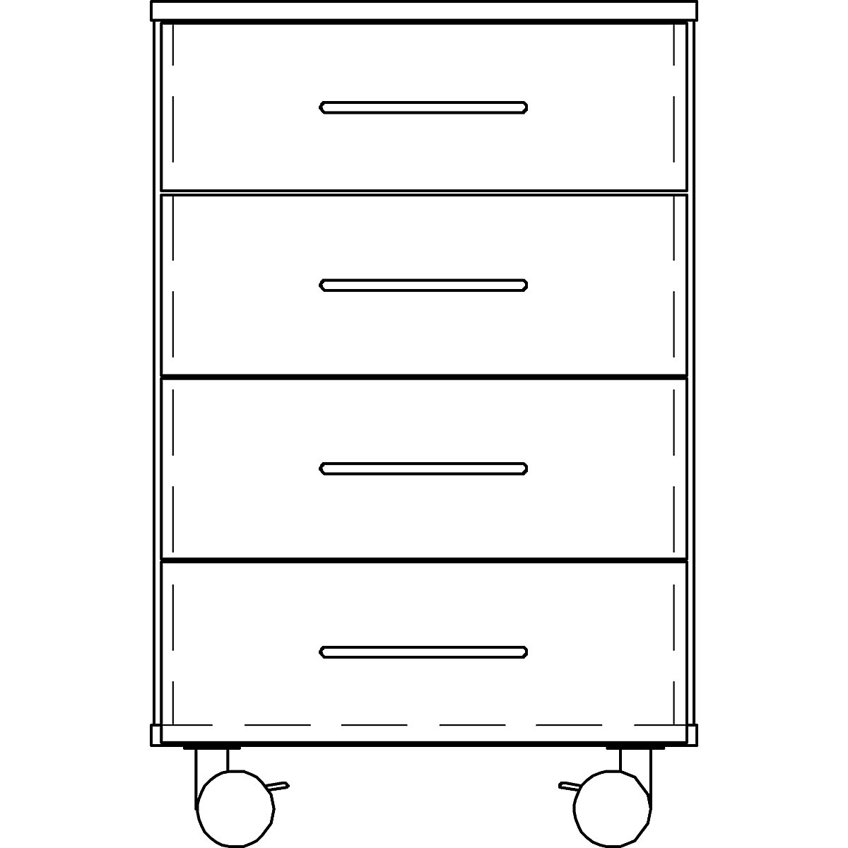 Armário inferior para laboratório, alto (Imagem do produto 3)-2