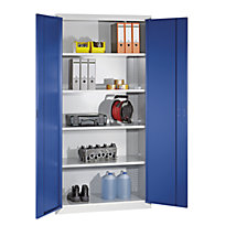 grigio chiaro / blu genziana