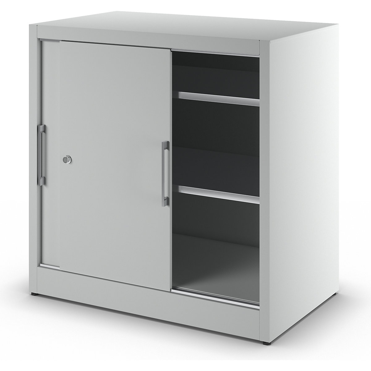 Armadietto con ante scorrevoli altezza 1000 mm – eurokraft pro (Foto prodotto 2)-1
