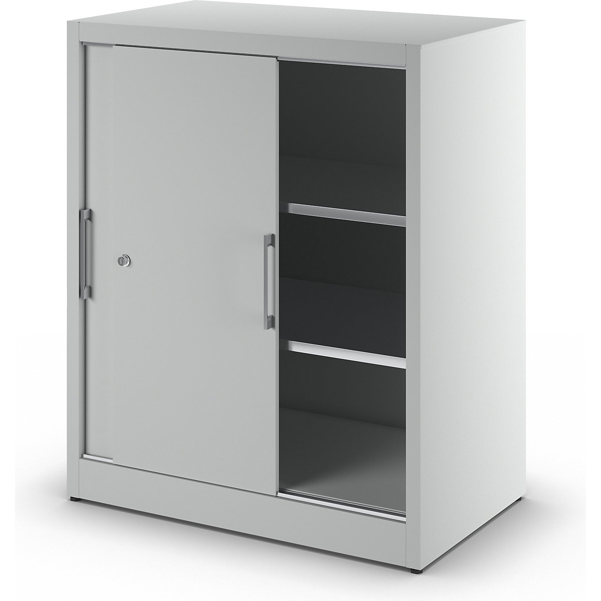 Armadietto con ante scorrevoli altezza 1200 mm – eurokraft pro (Foto prodotto 2)-1