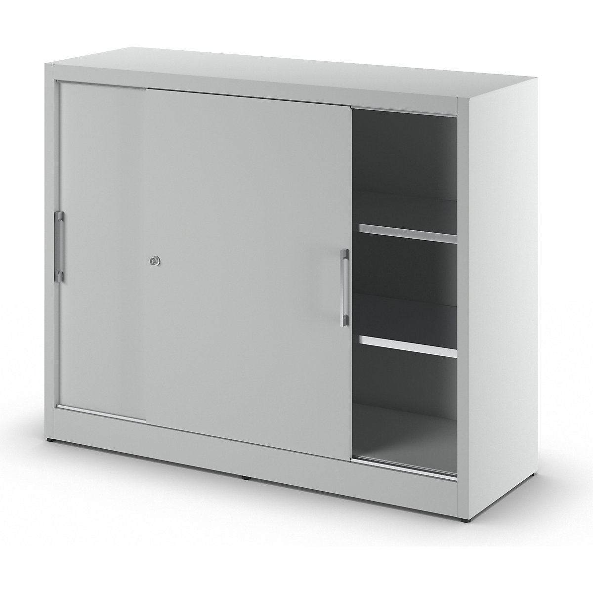 Armadietto con ante scorrevoli altezza 1200 mm – eurokraft pro (Foto prodotto 2)-1