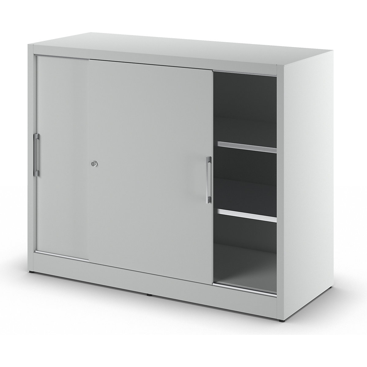Armadietto con ante scorrevoli altezza 1200 mm – eurokraft pro (Foto prodotto 2)-1