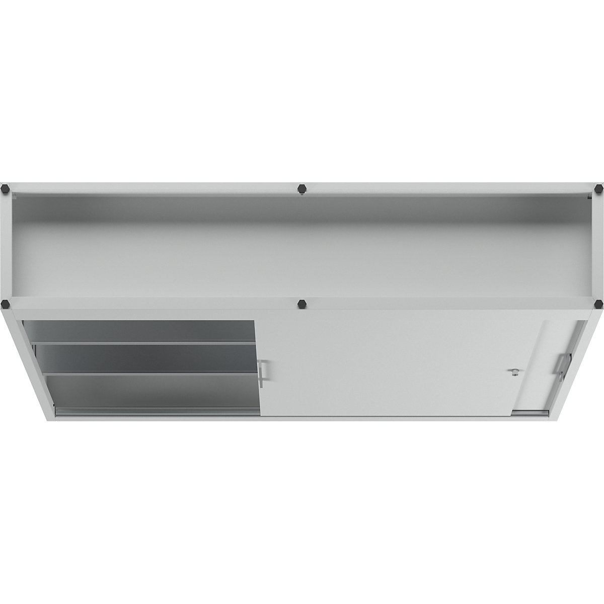 Armadietto con ante scorrevoli altezza 1200 mm – eurokraft pro (Foto prodotto 3)-2